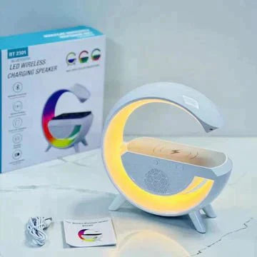 Bluetooth LED Wireless Charging Speaker - Ksa Marts